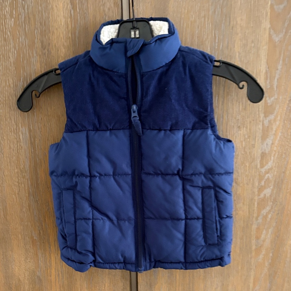 Okie Dokie Navy Puffer Vest for Kids